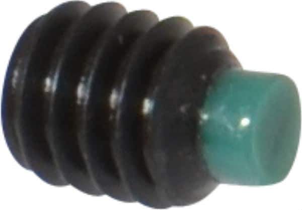 Made in USA - #8-32 UNC, 3/16" Length of Thread, Soft Tip Point Set Screw - Grade 8 Alloy Steel - Apex Tool & Supply