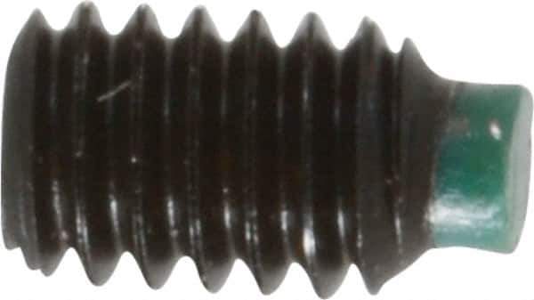 Made in USA - #8-32 UNC, 1/4" Length of Thread, Soft Tip Point Set Screw - Grade 8 Alloy Steel - Apex Tool & Supply