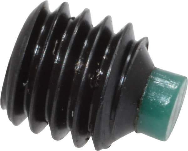 Made in USA - #10-32 UNF, 3/16" Length of Thread, Soft Tip Point Set Screw - Grade 8 Alloy Steel - Apex Tool & Supply
