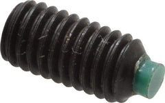 Made in USA - #10-32 UNF, 3/8" Length of Thread, Soft Tip Point Set Screw - Grade 8 Alloy Steel - Apex Tool & Supply