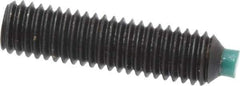 Made in USA - #10-32 UNF, 3/4" Length of Thread, Soft Tip Point Set Screw - Grade 8 Alloy Steel - Apex Tool & Supply