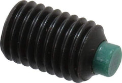 Made in USA - 1/4-28 UNF, 3/8" Length of Thread, Soft Tip Point Set Screw - Grade 8 Alloy Steel - Apex Tool & Supply