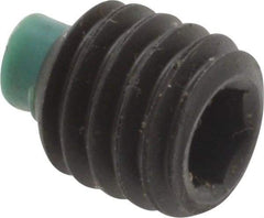 Made in USA - 3/8-16 UNC, 3/8" Length of Thread, Soft Tip Point Set Screw - Grade 8 Alloy Steel - Apex Tool & Supply