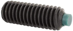 Made in USA - 3/8-16 UNC, 1" Length of Thread, Soft Tip Point Set Screw - Grade 8 Alloy Steel - Apex Tool & Supply