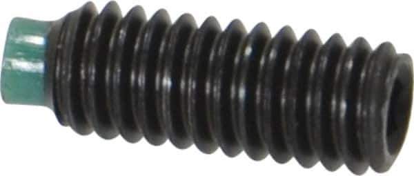 Made in USA - M4, 10mm Length of Thread, Soft Tip Point Set Screw - Grade 8 Alloy Steel - Apex Tool & Supply