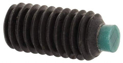 Made in USA - M6, 12mm Length of Thread, Soft Tip Point Set Screw - Grade 8 Alloy Steel - Apex Tool & Supply