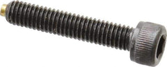 Made in USA - #10-32 UNF Hex Socket Drive, Socket Cap Screw - Alloy Steel, Black Oxide Finish, Fully Threaded, 1" Length Under Head - Apex Tool & Supply