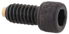 Made in USA - 1/4-20 UNC Hex Socket Drive, Socket Cap Screw - Alloy Steel, Black Oxide Finish, Fully Threaded, 1/2" Length Under Head - Apex Tool & Supply