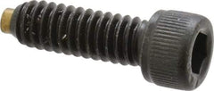 Made in USA - 1/4-20 UNC Hex Socket Drive, Socket Cap Screw - Alloy Steel, Black Oxide Finish, Fully Threaded, 3/4" Length Under Head - Apex Tool & Supply