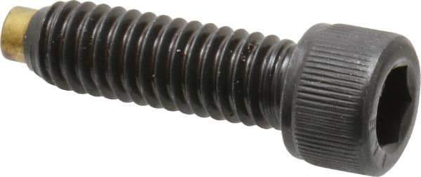 Made in USA - 5/16-18 UNC Hex Socket Drive, Socket Cap Screw - Alloy Steel, Black Oxide Finish, Fully Threaded, 1" Length Under Head - Apex Tool & Supply