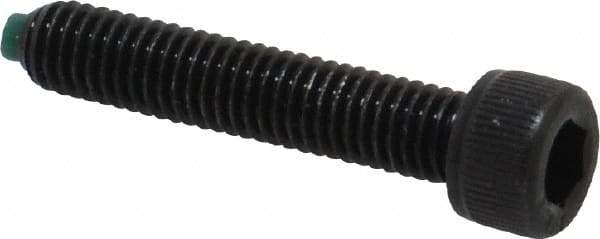 Made in USA - #10-32 UNF Hex Socket Drive, Socket Cap Screw - Alloy Steel, Black Oxide Finish, Fully Threaded, 1" Length Under Head - Apex Tool & Supply
