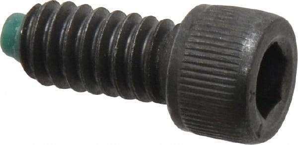 Made in USA - 1/4-20 UNC Hex Socket Drive, Socket Cap Screw - Alloy Steel, Black Oxide Finish, Fully Threaded, 1/2" Length Under Head - Apex Tool & Supply