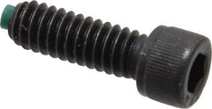 Made in USA - 1/4-20 UNC Hex Socket Drive, Socket Cap Screw - Alloy Steel, Black Oxide Finish, Fully Threaded, 3/4" Length Under Head - Apex Tool & Supply