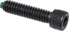 Made in USA - 1/4-20 UNC Hex Socket Drive, Socket Cap Screw - Alloy Steel, Black Oxide Finish, Fully Threaded, 1" Length Under Head - Apex Tool & Supply