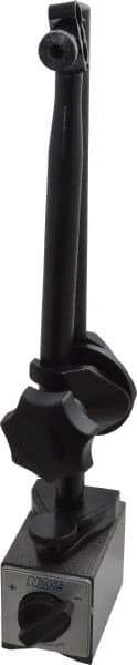 Noga - 220 Lb Magnetic Force, Fine Adjustment Indicator Positioner & Holder with Base - Post & Clamp, Rectangular Base, 55mm Base Height, 70mm Base Length, 2" Base Width - Apex Tool & Supply