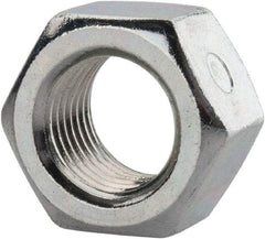 Value Collection - 1/2-20 UNF Grade 2 Two Way Lock Nut with Distorted Thread - 3/4" Width Across Flats, 7/16" High, Zinc-Plated Finish - Apex Tool & Supply
