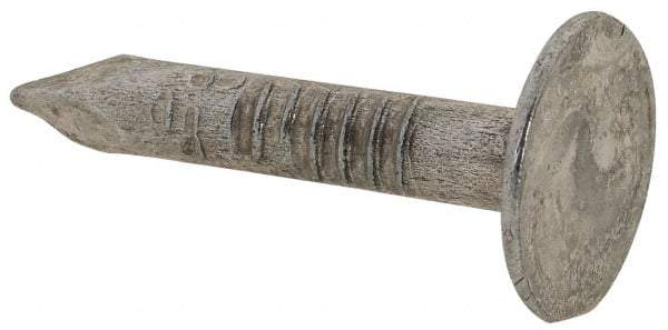 Value Collection - 11 Gauge, 3/4" OAL Roofing Nails - Ring Shank, Grade 2 Steel, Galvanized Finish - Apex Tool & Supply