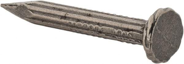 Value Collection - 9 Gauge, 1-1/4" OAL Masonry Nails - Fluted Shank, Grade 2 Steel, Uncoated - Apex Tool & Supply