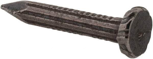 Value Collection - 9 Gauge, 1" OAL Masonry Nails - Fluted Shank, Grade 2 Steel, Uncoated - Apex Tool & Supply