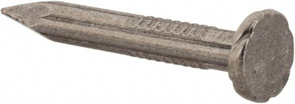 Value Collection - 9 Gauge, 1-1/4" OAL Masonry Nails - Fluted Shank, Grade 2 Steel, Uncoated - Apex Tool & Supply
