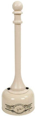 Eagle - 2 Gal Galvanized Steel with Polyethylene Tube Cigarette & Cigar Receptacle - 35" High - Apex Tool & Supply