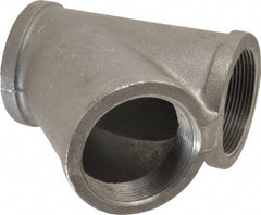Made in USA - Size 3", Class 150, Malleable Iron Black Pipe 45° Lateral Y-Branch - 300 psi, Threaded End Connection - Apex Tool & Supply