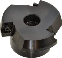 Cutting Tool Technologies - 3" Cut Diam, 1" Arbor Hole, 0.45" Max Depth of Cut, 15° Indexable Chamfer & Angle Face Mill - 3 Inserts, CNMA 432 Insert, 3 Flutes, Series SCNM - Apex Tool & Supply