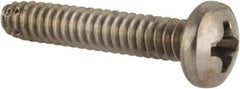 Value Collection - #6-32 UNC Thread, 3/4" Length Under Head, #2 Phillips Drive Stainless Steel Thread Cutting Screw - Pan Head, Grade 410, Point Type F - Apex Tool & Supply