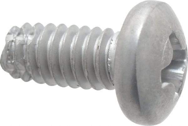 Value Collection - #8-32 UNC Thread, 3/8" Length Under Head, #2 Phillips Drive Stainless Steel Thread Cutting Screw - Pan Head, Grade 410, Point Type F - Apex Tool & Supply