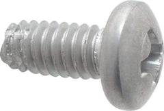 Value Collection - #8-32 UNC Thread, 3/8" Length Under Head, #2 Phillips Drive Stainless Steel Thread Cutting Screw - Pan Head, Grade 410, Point Type F - Apex Tool & Supply