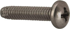 Value Collection - #8-32 UNC Thread, 3/4" Length Under Head, #2 Phillips Drive Stainless Steel Thread Cutting Screw - Pan Head, Grade 410, Point Type F - Apex Tool & Supply