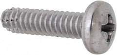Value Collection - #10-24 UNC Thread, 3/4" Length Under Head, #2 Phillips Drive Stainless Steel Thread Cutting Screw - Pan Head, Grade 410, Point Type F - Apex Tool & Supply