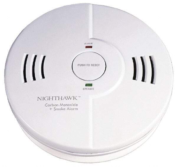 Kidde - 5-3/4 Inch Diameter, Smoke and Carbon Monoxide Alarm - 85 dB Decibel Rating, AA Battery Included, Indicating Light, Tamper Resistant - Apex Tool & Supply