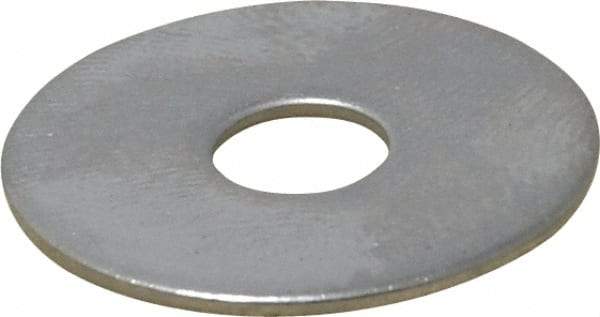 Value Collection - 1/4" Screw, Grade 18-8 Stainless Steel Fender Flat Washer - 9/32" ID x 1" OD, 0.05" Thick - Apex Tool & Supply