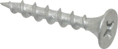 Value Collection - #6 Bugle Head, Phillips Steel Deck Screw - 1" OAL, Galvanized, Grade 2 - Apex Tool & Supply