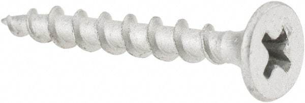 Value Collection - #6 Bugle Head, Phillips Steel Deck Screw - 1-1/4" OAL, Galvanized, Grade 2 - Apex Tool & Supply