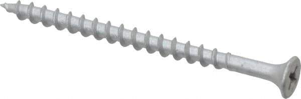 Value Collection - #8 Bugle Head, Phillips Steel Deck Screw - 2-1/2" OAL, Galvanized, Grade 2 - Apex Tool & Supply