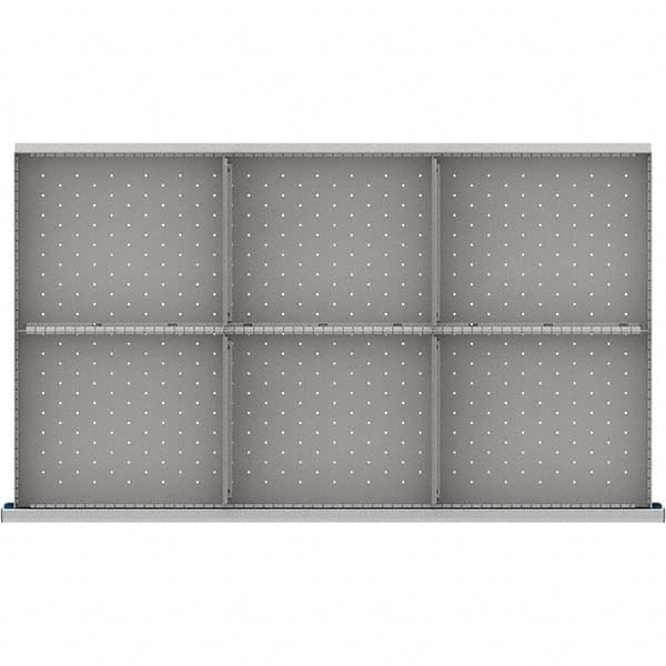 LISTA - 6-Compartment Drawer Divider Layout for 3.15" High Drawers - Apex Tool & Supply