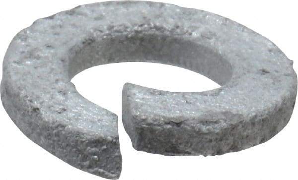 Value Collection - 5/16", 0.318" ID, 0.078" Thick Split Lock Washer - Steel, Hot Dipped Galvanized Finish, 0.318" Min ID, 0.322" Max ID, 0.583" Min OD, 0.586" Max OD - Apex Tool & Supply