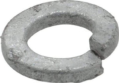 Value Collection - 3/8", 0.382" ID, 0.094" Thick Split Lock Washer - Steel, Hot Dipped Galvanized Finish, 0.382" Min ID, 0.385" Max ID, 0.68" Min OD, 0.683" Max OD - Apex Tool & Supply