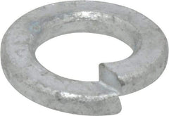 Value Collection - 1/2", 0.509" ID, 1/8" Thick Split Lock Washer - Steel, Hot Dipped Galvanized Finish, 0.509" Min ID, 0.512" Max ID, 0.869" Min OD, 0.873" Max OD - Apex Tool & Supply