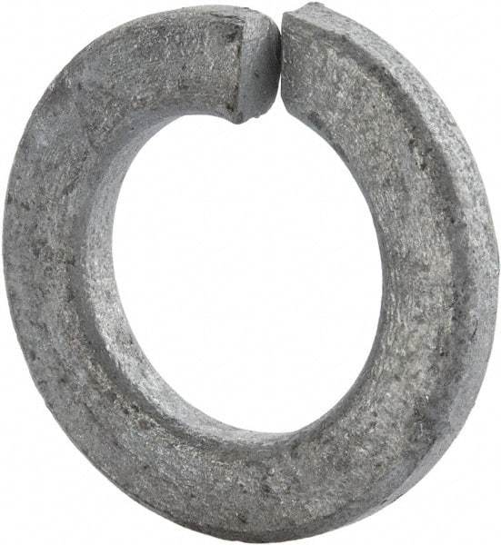 Value Collection - 3/4", 0.636" ID, 0.156" Thick Split Lock Washer - Steel, Hot Dipped Galvanized Finish, 0.636" Min ID, 0.641" Max ID, 1.073" Min OD, 1.079" Max OD - Apex Tool & Supply