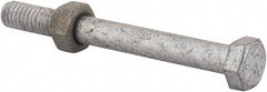 Value Collection - 5/16-18 Thread, 3" Length Under Head, Steel Hex Head Bolt - Hot Dipped Galvanized Coated, 1/2" Hex, UNC Thread, ANSI/ASME B18.2.2 & ASME B18.2.1, Grade 2 - Apex Tool & Supply