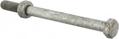 Value Collection - 5/16-18 Thread, 4" Length Under Head, Steel Hex Head Bolt - Hot Dipped Galvanized Coated, 1/2" Hex, UNC Thread, ANSI/ASME B18.2.2 & ASME B18.2.1, Grade 2 - Apex Tool & Supply