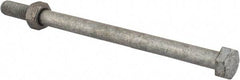 Value Collection - 5/16-18 Thread, 5" Length Under Head, Steel Hex Head Bolt - Hot Dipped Galvanized Coated, 1/2" Hex, UNC Thread, ANSI/ASME B18.2.2 & ASME B18.2.1, Grade 2 - Apex Tool & Supply