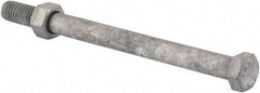 Value Collection - 3/8-16 Thread, 5" Length Under Head, Steel Hex Head Bolt - Hot Dipped Galvanized Coated, 9/16" Hex, UNC Thread, ANSI/ASME B18.2.2 & ASME B18.2.1, Grade 2 - Apex Tool & Supply