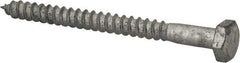 Value Collection - 1/4" Screw, 3" Length Under Head, Steel, Hex Head Lag Screw - Hot Dipped Galvanized, AISI 1006, ASME B18.2.1 Fastner, Grade 1006-1022 - Apex Tool & Supply