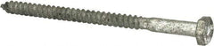 Value Collection - 1/4" Screw, 4" Length Under Head, Steel, Hex Head Lag Screw - Hot Dipped Galvanized, AISI 1006, ASME B18.2.1 Fastner, Grade 1006-1022 - Apex Tool & Supply