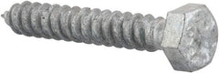 Value Collection - 5/16" Screw, 2" Length Under Head, Steel, Hex Head Lag Screw - Hot Dipped Galvanized, AISI 1006, ASME B18.2.1 Fastner, Grade 1006-1022 - Apex Tool & Supply
