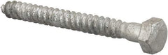 Value Collection - 5/16" Screw, 3" Length Under Head, Steel, Hex Head Lag Screw - Hot Dipped Galvanized, AISI 1006, ASME B18.2.1 Fastner, Grade 1006-1022 - Apex Tool & Supply